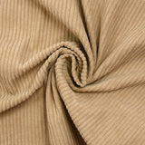 Velours polyester côtelé biscuit