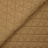 Jersey matelassé triangle fond beige foncé