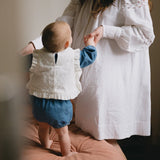 Plastron pattern, sleeveless sweater and adelaide baby bib