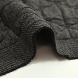 Jersey matelassé triangle fond anthracite chiné