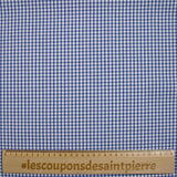 Cotton gingham 3mm royal blue