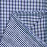 Cotton gingham 3mm royal blue