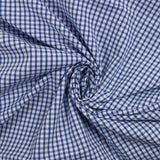 Cotton gingham 3mm royal blue