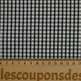 Coton Vichy 3mm noir