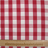 Cotton Vichy 25mm Red