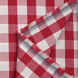 Cotton Vichy 25mm Red