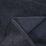 Velours de coton élasthanne ras bleu sombre