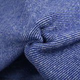 Sergé de laine mélangée bleu roi et blanc