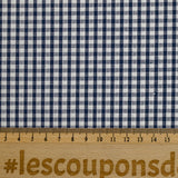 Cotton Vichy 3mm Navy blue