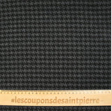 Laine mélangée pied-de-poule noir et anthracite