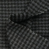 Laine mélangée pied-de-poule noir et anthracite