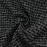 Laine mélangée pied-de-poule noir et anthracite