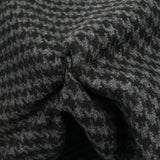 Laine mélangée pied-de-poule noir et anthracite