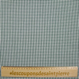 Coton Vichy 3mm vert foncé