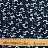 Santa Claus Printed Cotton Popeline Foundation Santa Claus