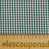 Coton Vichy 3mm vert foncé