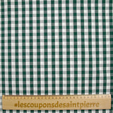 Coton Vichy 9mm vert foncé