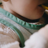 Plastron pattern, sleeveless sweater and adelaide baby bib