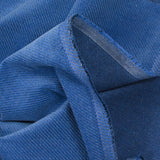 Velours de coton ras Annick bleu