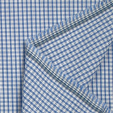 Algodón Vichy 3 mm azul claro