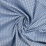 Algodón Vichy 3 mm azul claro