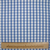 Coton Vichy 9mm bleu clair