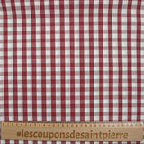 Algodón Vichy 9 mm Burdeos