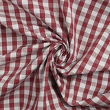 Algodón Vichy 9 mm Burdeos