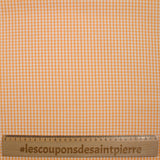 Coton Vichy 3mm abricot