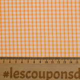 Coton Vichy 3mm abricot