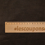 Pana de algodón y cachemir marrón de 3 mm