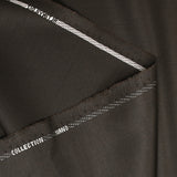 Tissu tailleur laine mélangée sergé marron foncé