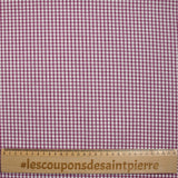 3mm plum gingham cotton