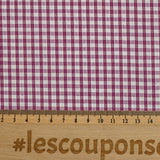 3mm plum gingham cotton