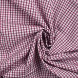 3mm plum gingham cotton