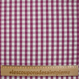 Cotton Vichy 9mm Plum