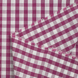 Cotton Vichy 9mm Plum