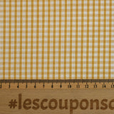 Cotton Vichy 3mm mustard