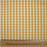 Coton Vichy 9mm moutarde