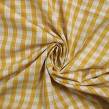 Coton Vichy 9mm moutarde