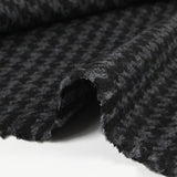 Laine mélangée pied-de-poule noir et anthracite