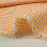 Coton Vichy 3mm abricot