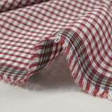 Coton Vichy 3mm bordeaux