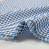 Algodón Vichy 3 mm azul claro