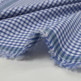 Cotton gingham 3mm royal blue
