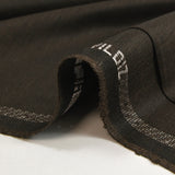 Tissu tailleur laine mélangée sergé noir et marron