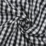 Coton Vichy 9mm noir