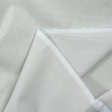 Coton tissé-teint à carreaux marron fond blanc