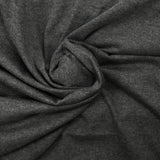 Jersey de coton gris foncé chiné