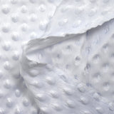 Polaire minky relief blanc optique